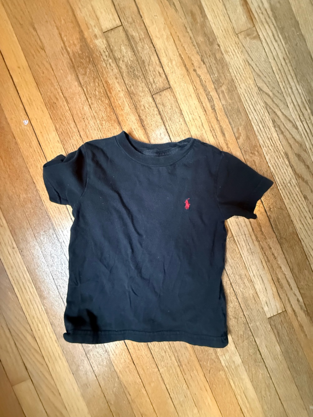 Polo by Ralph Lauren Black Short Sleeve Tee with Red Pony Logo